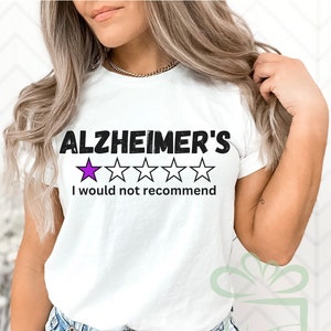 Maglietta per la consapevolezza della demenza, regalo per l&#39;Alzheimer, maglietta con nastro viola per la malattia di Alzheimer, maglietta divertente per la malattia di Alzheimer, felpa con cappuccio per la demenza, Alzheimer