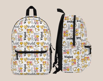 Personalized Softball Lover Girl Backpack Tumbler Set, Team Sport Back To School Lunch Bag Custom Name Travel Knapsack Bookbag Birthday Gift