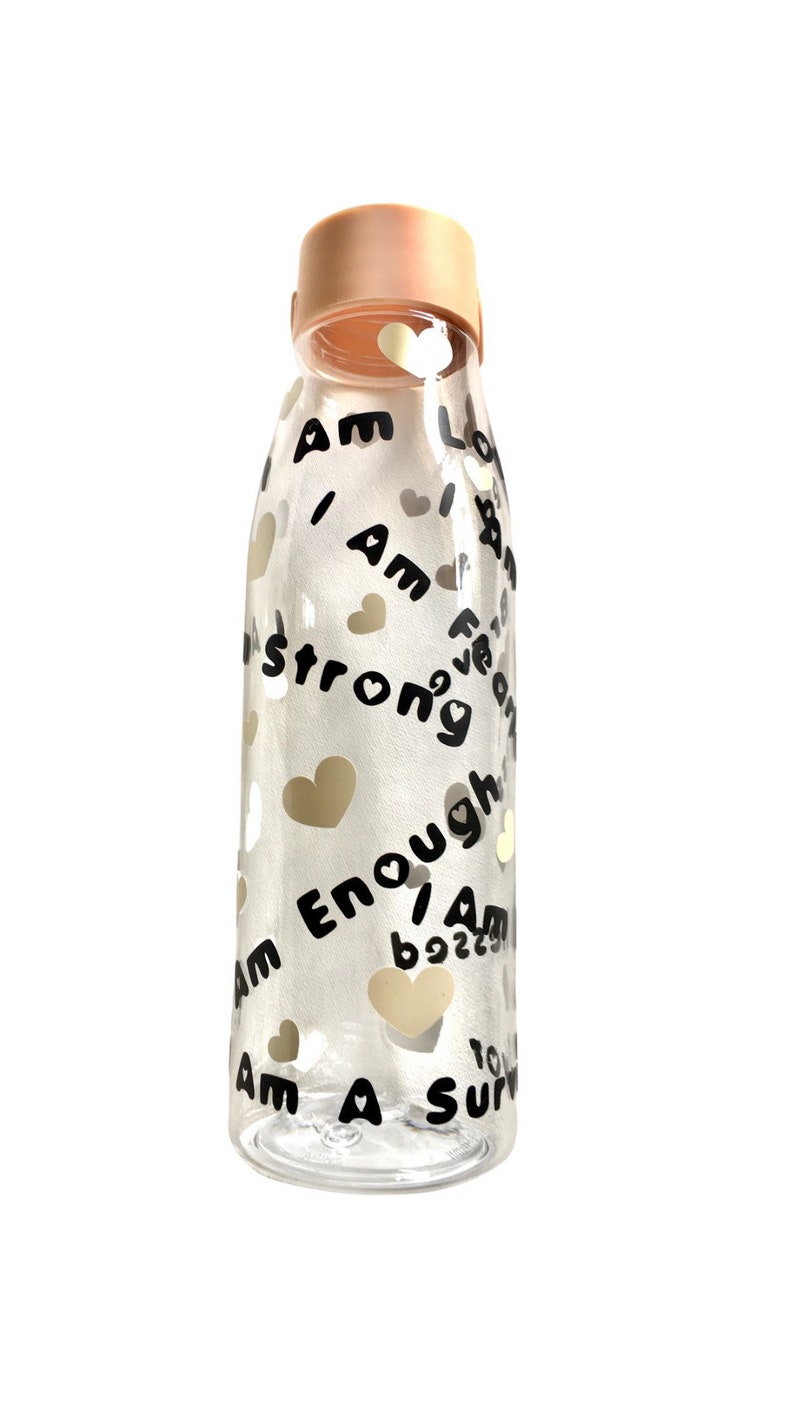 Affirmations All I Am Personalized 20oz Reusable Water Bottle Personalized Christmas GiftGift for FriendsGift for HerEncouraging Gift