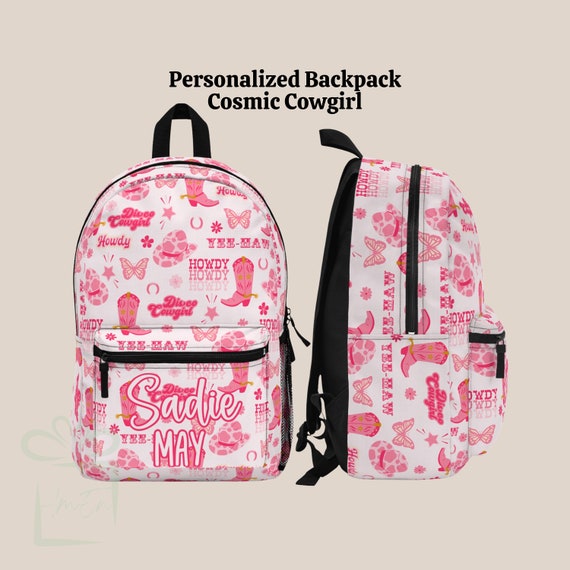 Personalized Cosmic Cowgirl Backpack, Country Back to School  display picture 1