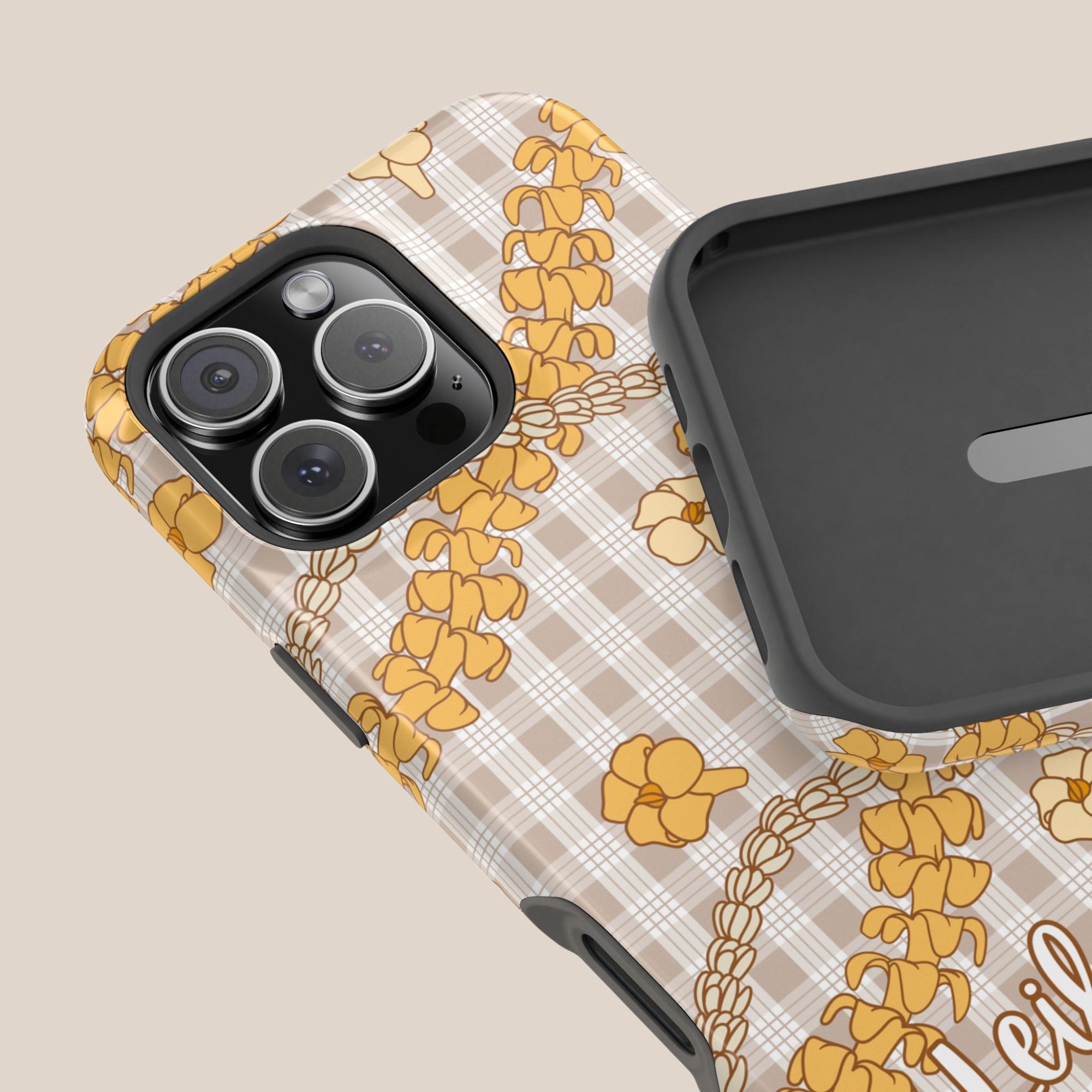 Personalized Puakenikeni Palaka Phone Case Gift, Custom Hawaiian