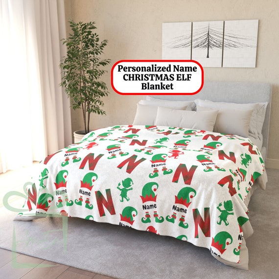 Elf on the shelf fleece blanket sale