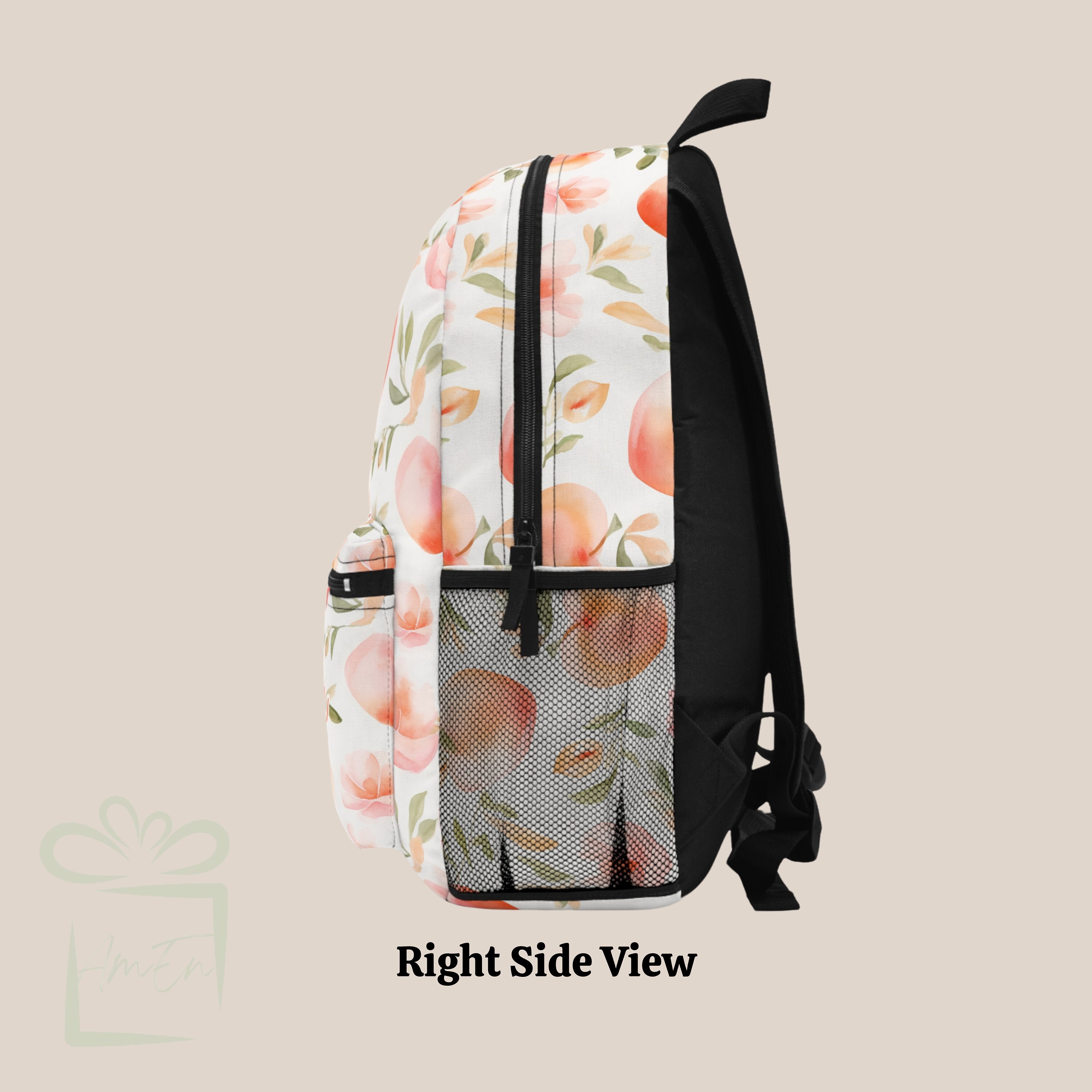 Mackage Paint-Brush Print Backpack in Peach, White, Olive Women main image 2