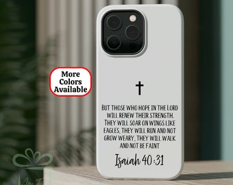 MagSafe Bible Verse Christian Phone Case Gift, Isaiah 40:31 Scripture Mag Safe Case Aesthetic IPhone 13 14 15 16  17 Air Mini Plus Pro Max
