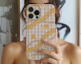 Personalized Puakenikeni Palaka Phone Case Gift, Custom Hawaiian