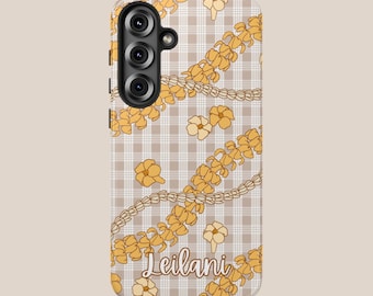 Personalized Puakenikeni Palaka Phone Case Gift, Custom Hawaiian