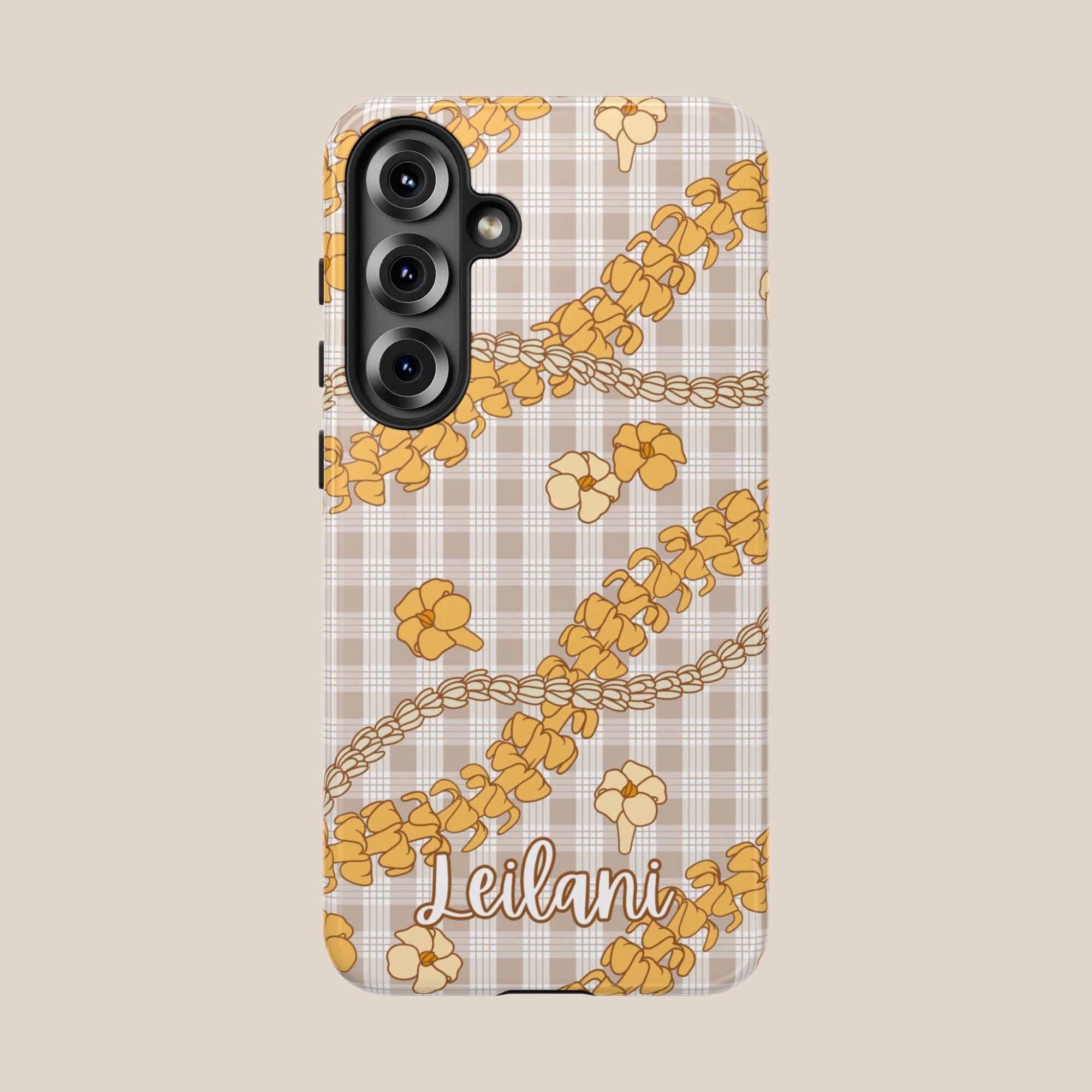 Personalized Puakenikeni Palaka Phone Case Gift, Custom Hawaiian