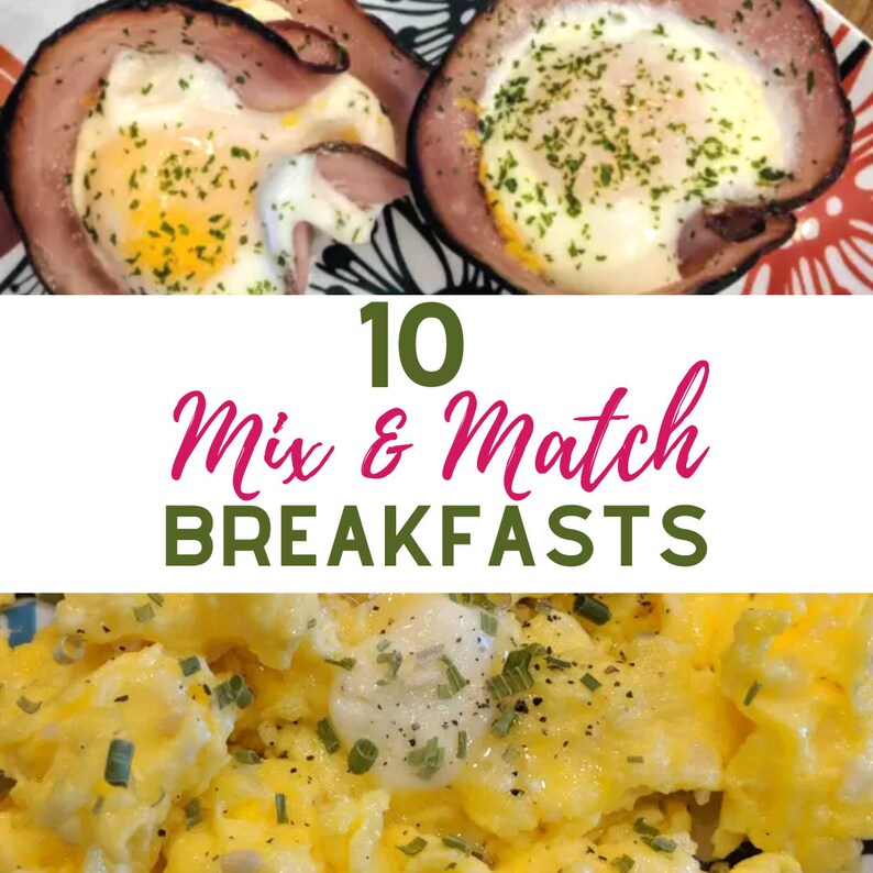 Keto Mix and Match Meal Plan Etsy