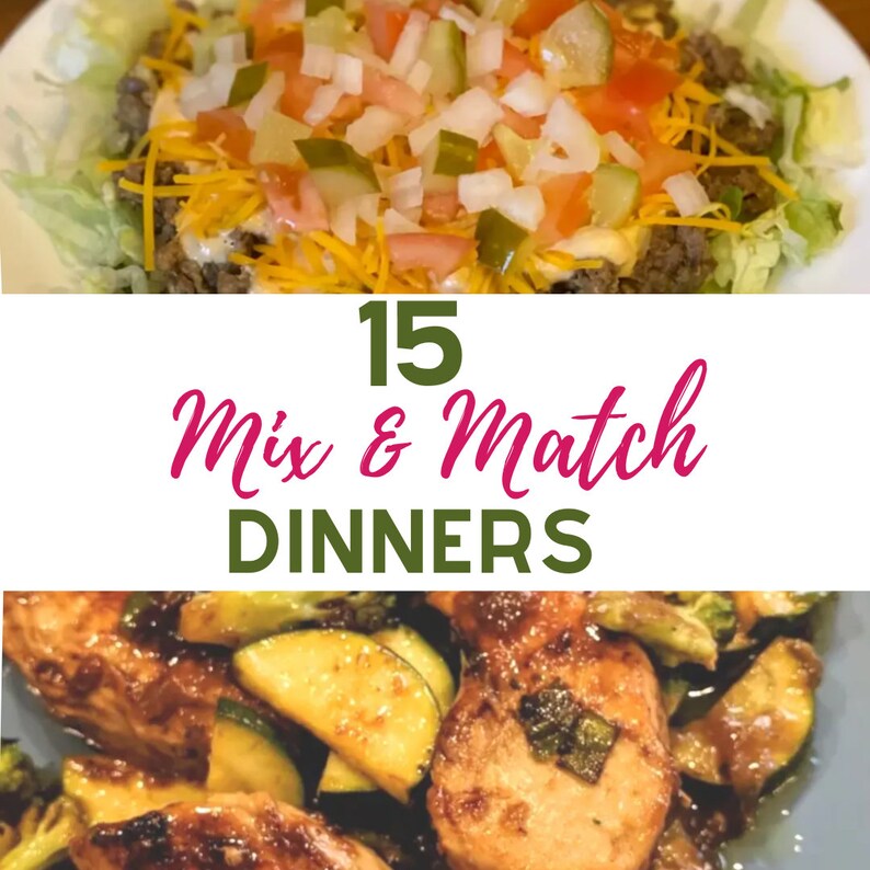 Keto Mix and Match Meal Plan Etsy