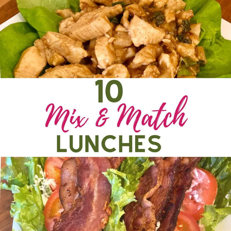 Keto Mix and Match Meal Plan Etsy