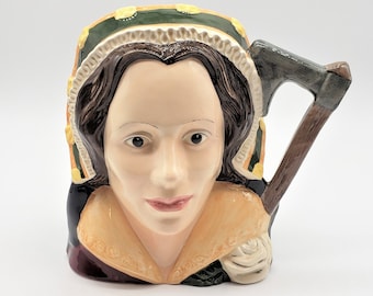 Royal Doulton  Catherine Howard Large Toby Jug, D6645, Circa 1977.  |  Fine Collectibles, Ceramic Pottery Art, Unique Gift Ideas