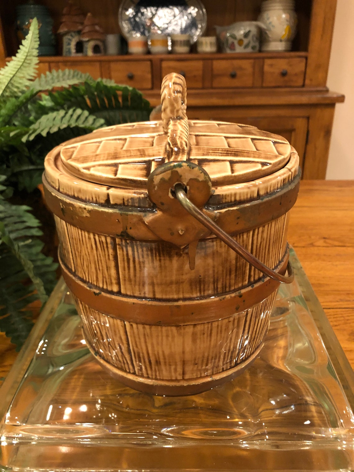 Mccoy Oaken Bucket Cookie Jar Circa 1961 Collectors Cookie Etsy
