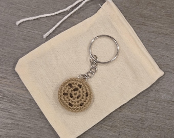 Crochet Mini Cookie Keychain
