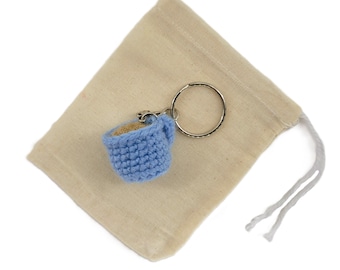 Crochet Mini Coffee/Tea Mug Keychain