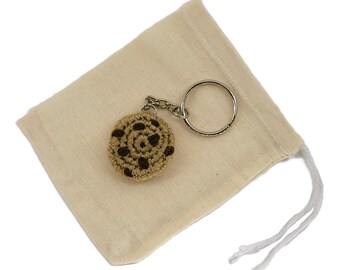 Crochet Mini Cookie Keychain