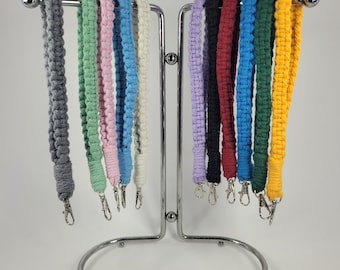 Macrame Keychain Wristlets/Lanyards