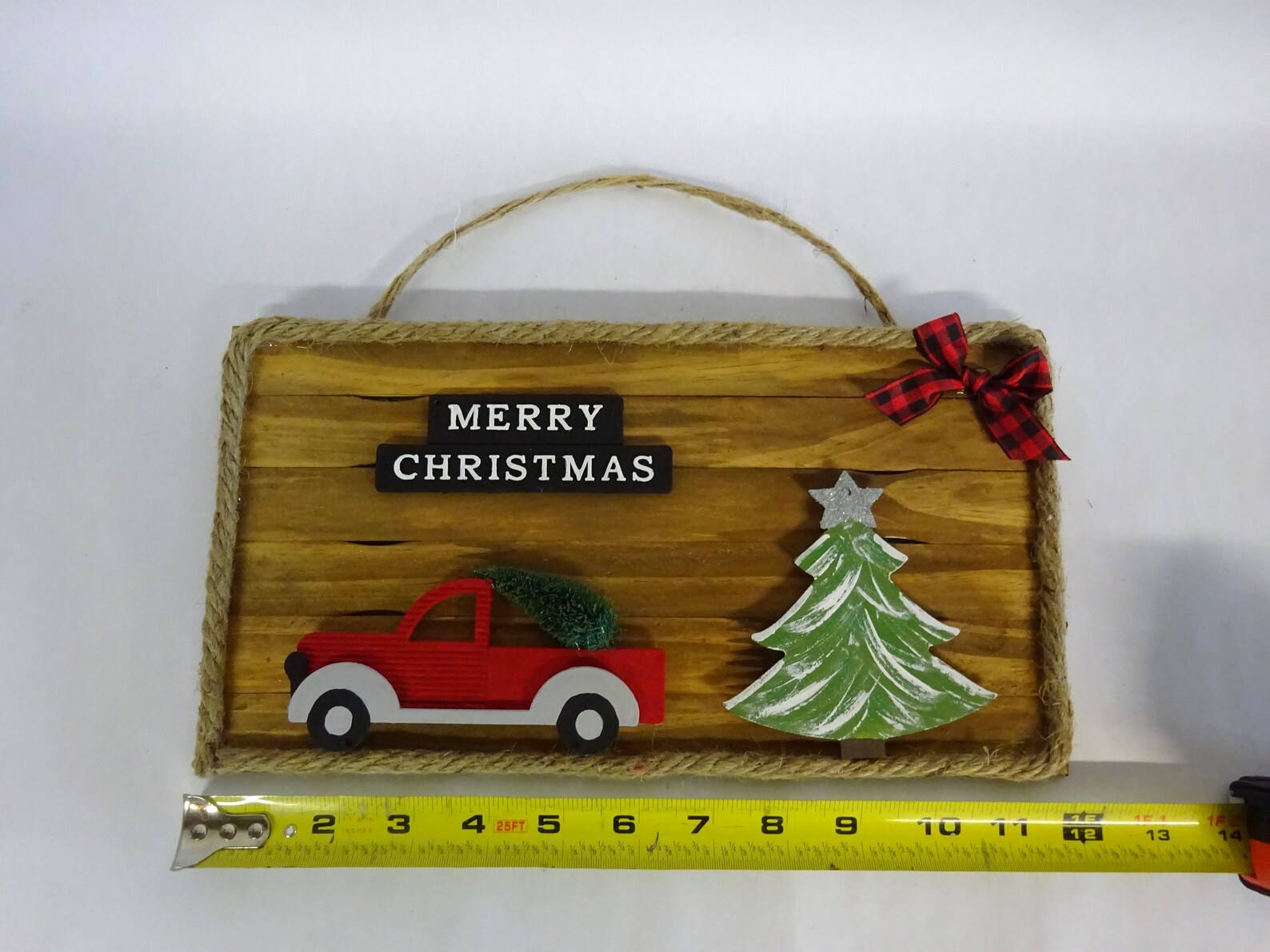 Red Merry Christmas Truck Holiday Sign | Etsy
