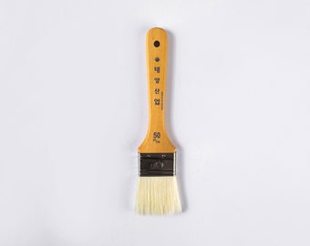 Flat and angular types Paint Brush. Oil Stain Paint, Acrylic Paint, Wooden Handle, Paint my own