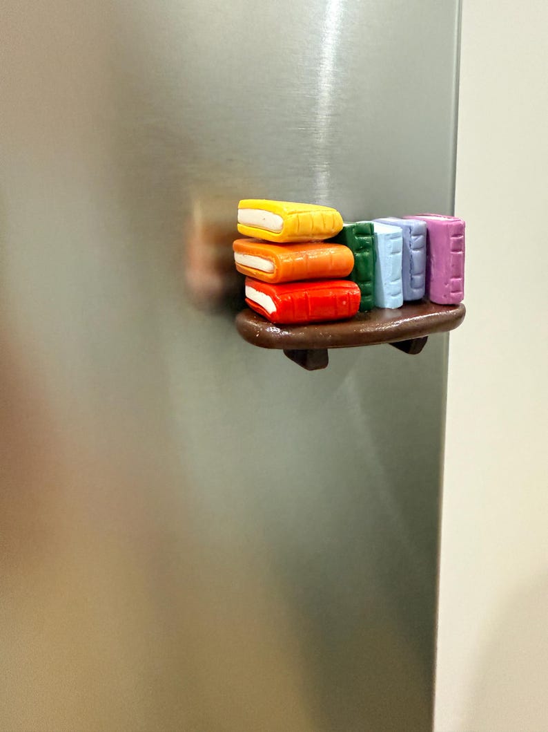 Mini Rainbow Bookshelf Magnet | Pride Magnets | Book Lover Gift ...