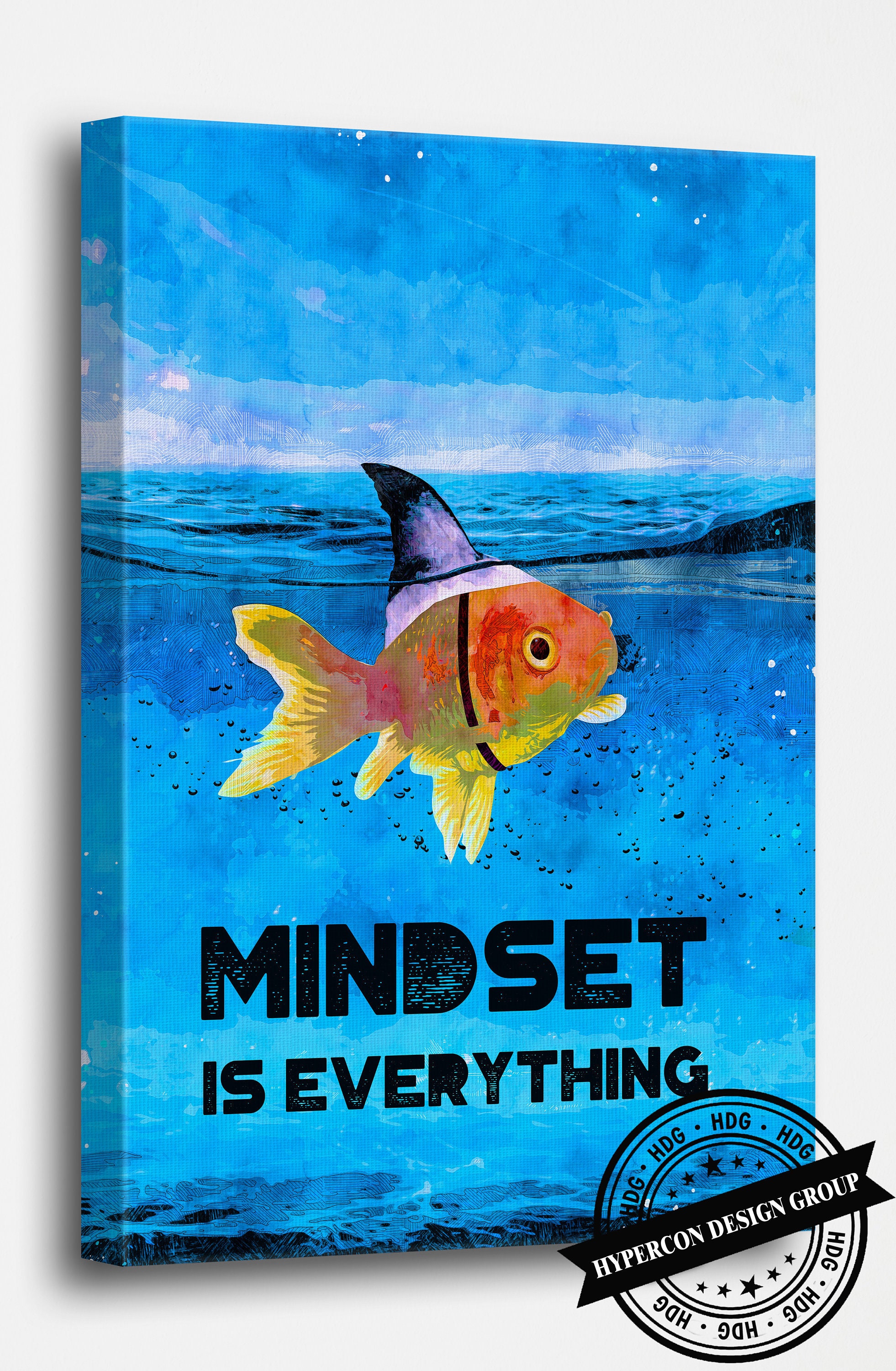 Motivational Art Art Canvas Mindset is Everything Motivational Etsy