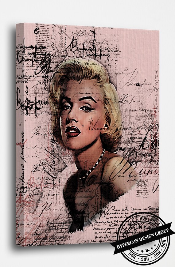 Marilyn Monroe Modern Portrait Art Canvas Poster/gift/wall Art 