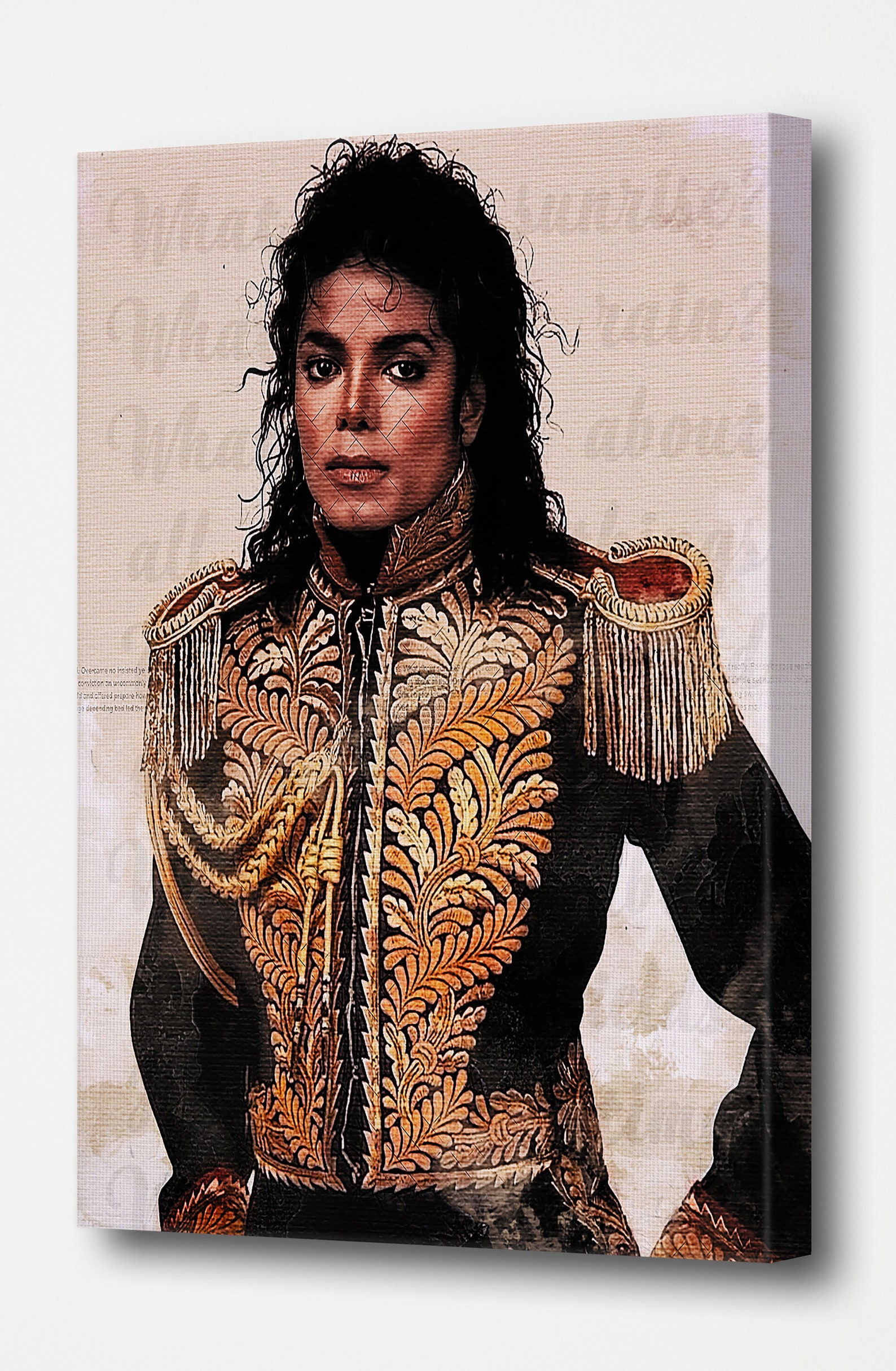 Michael Jackson Art Canvas Michael Jackson in His Stage Outfit Etsy