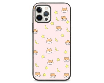 Cute Dog Stars Moon Aesthetic Phone Case Kawaii iPhone 12 Pro Max iPhone 11 iPhone XS Samsung Galaxy S21 Plus Ultra S20 Plus Note 20 Ultra