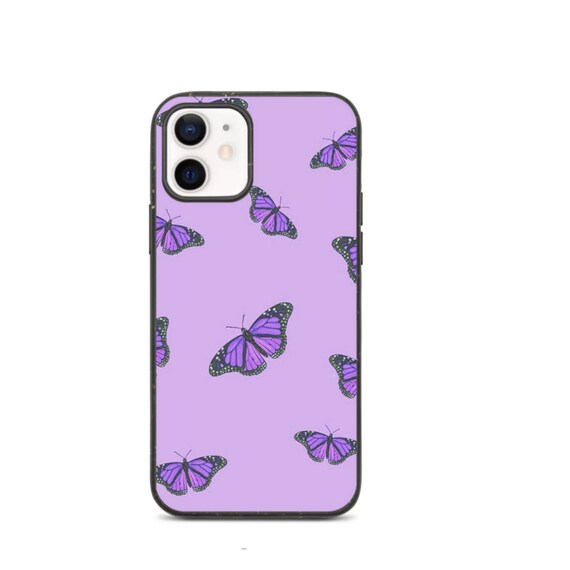 Cute Aesthetic Purple Butterfly Protective Case Iphone 13 Etsy Ireland