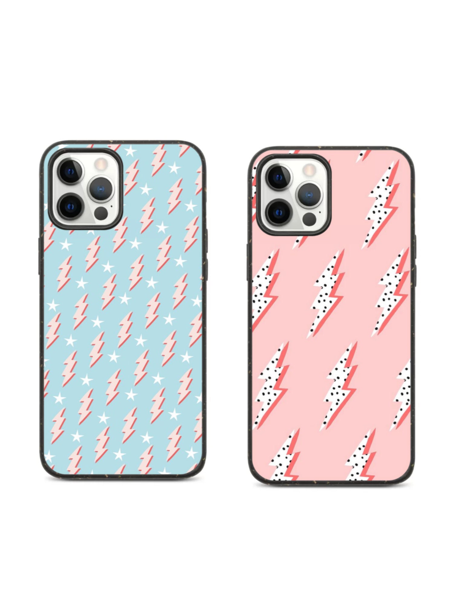 Cute Pastel Color Lightning Bolt Stars Protective Phone Case Etsy Ireland