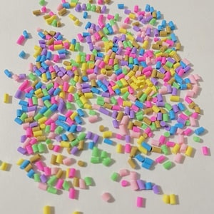 Fake Sprinkles/Colors Polymer Clay /Confetti Fake Sprinkles/shaker fillers/ resin crafts/ UV resin