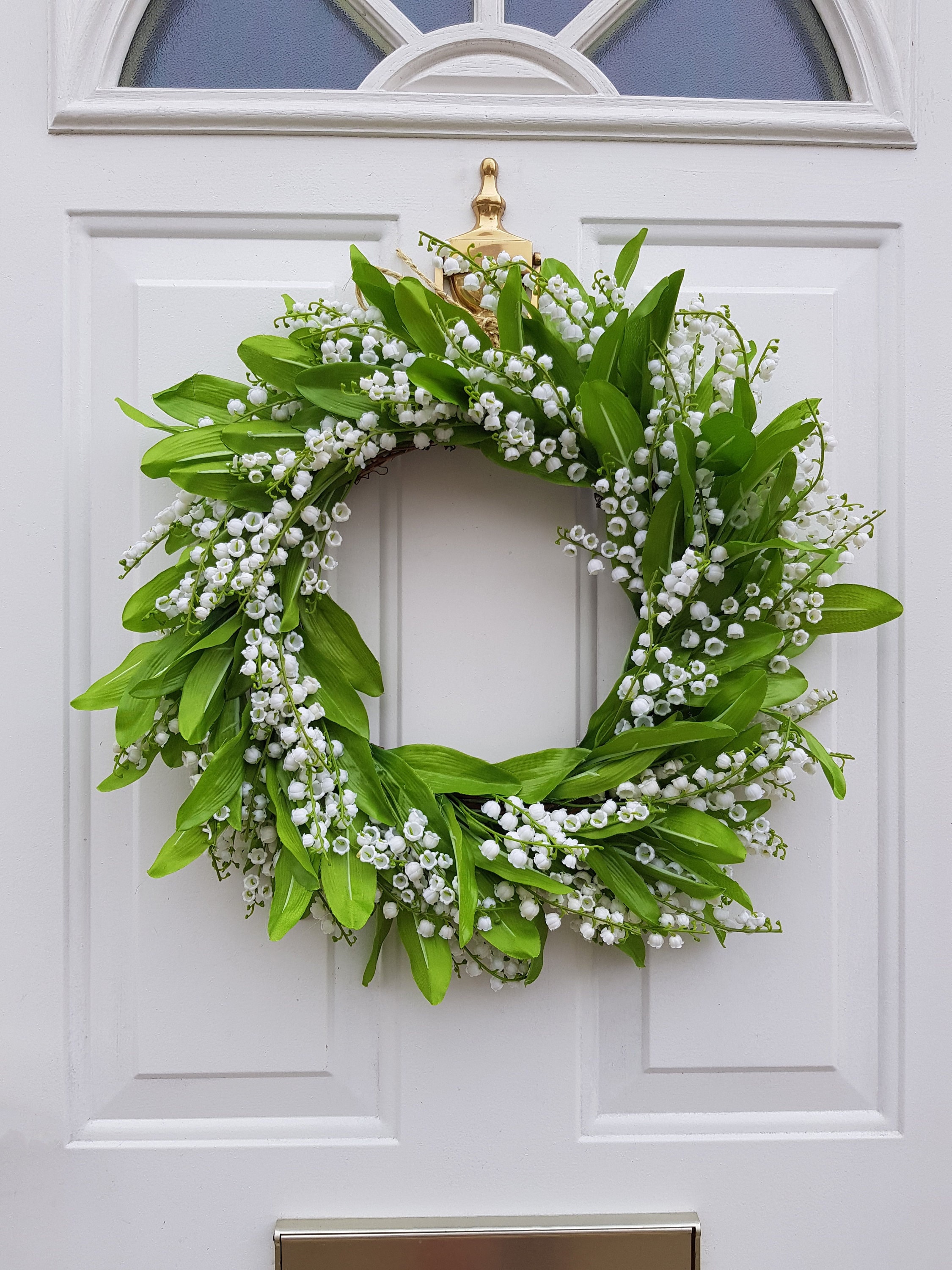 Lily of the Valley Wreath Spring Wreath Summer Wreath Front - Etsy