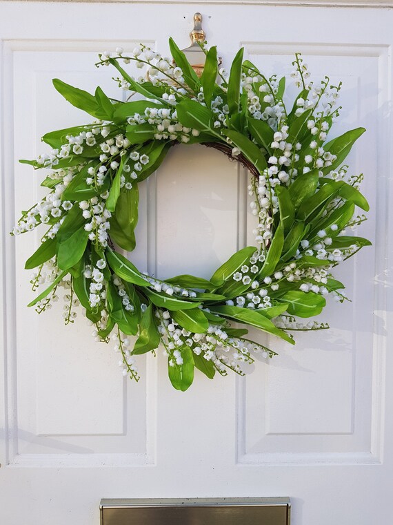 Lily of the Valley Wreath Spring Wreath Summer Wreath Front | Etsy