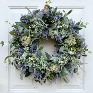 Artificial Greenery Wreath for Front Door
