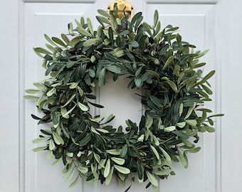 Artificial Olive Wreath for Front Door, Year Round Wreath, Olive Branch Wreath. Wreath for Farmhouse, Greenery Wreath, Olive Branch Wreath