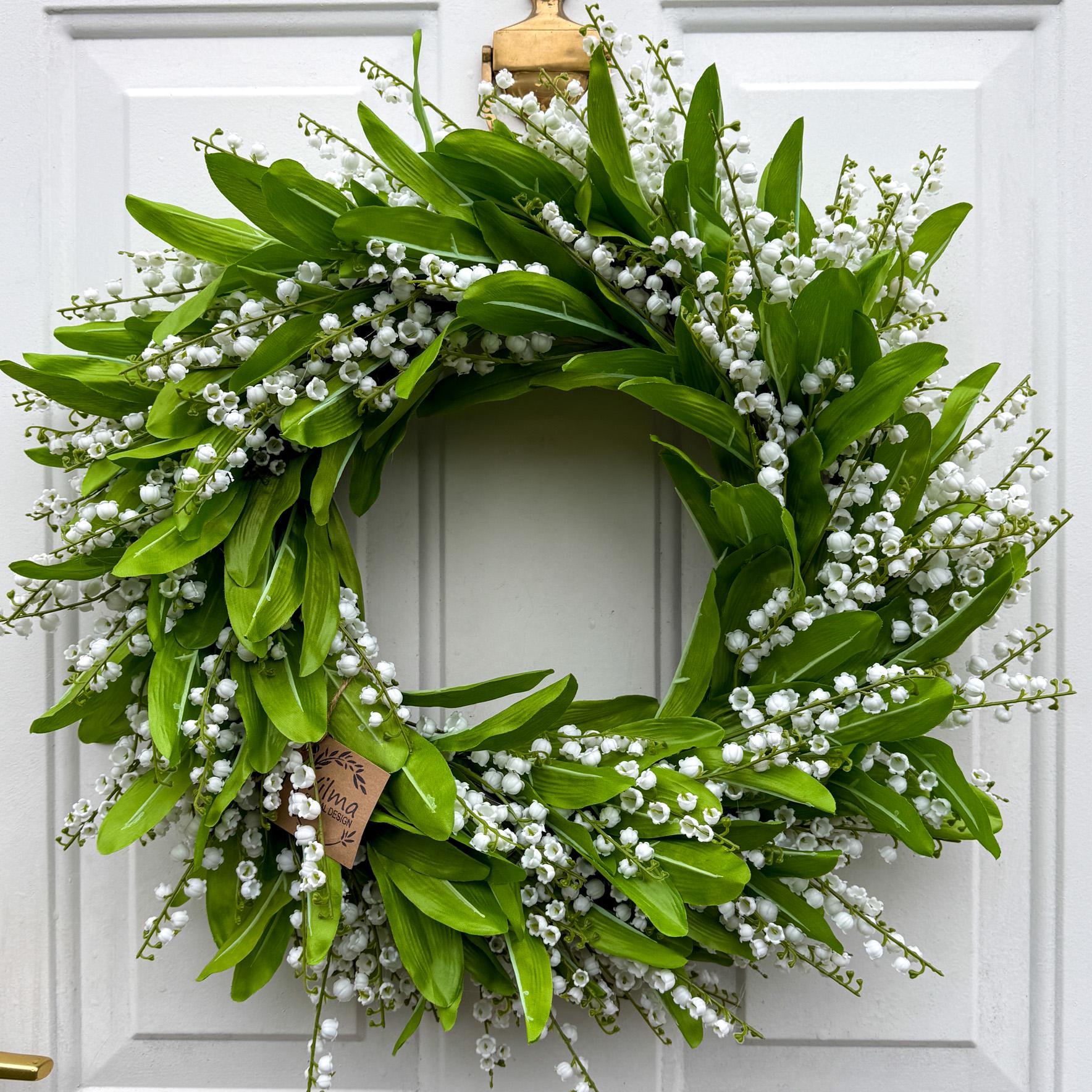 Lily of the Valley Wreath, Spring Wreath, Summer Wreath, Front