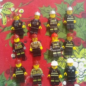Lego Firemen Minifigure Lot OF 5 100% Lego Figures Excellent Condition USED