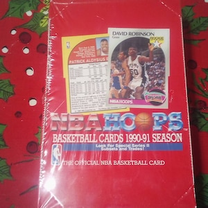 Caja de 36 sobres de cera sellados de la serie 2 de la NBA de baloncesto 1990-1991