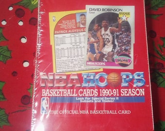 NBA Basketball 1990-1991 Hoops Series 2 Card Box 36 Wax Packs Sealed