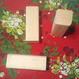 Wood Blocks 2&quot; X 2&quot; X 4&quot; Wood Block 12 Piece Lot Building Craft Blocks