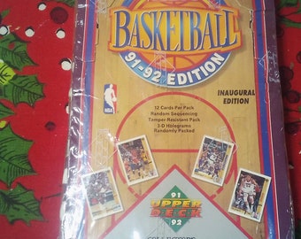NBA Basketball 1991-1992 Upper Deck Card Box 36 Wax Packs Sealed