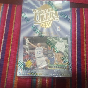 Caja de cartas Fleer Ultra Series 2 de la NBA Basketball 1994-1995 con 36 sobres de cera sellados