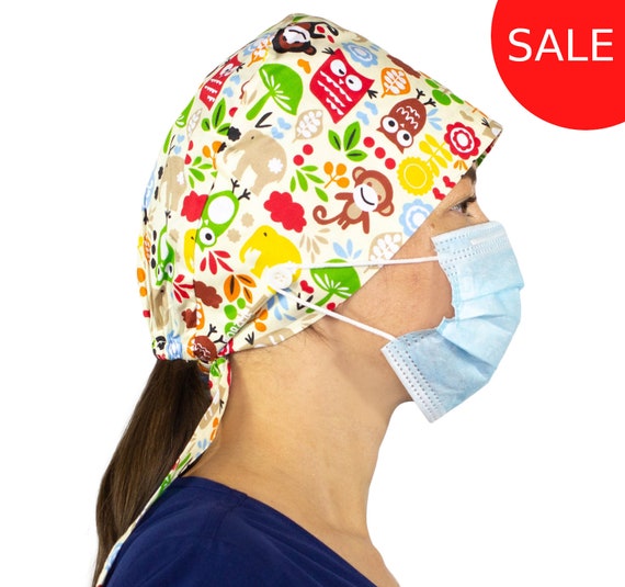 Scrub Cap Surgical Cap for Women Nurse 