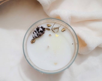 Mood candle 21 oz Soy Wax Candle with Birthday Cake and Creamy Vanilla scent, Decorated