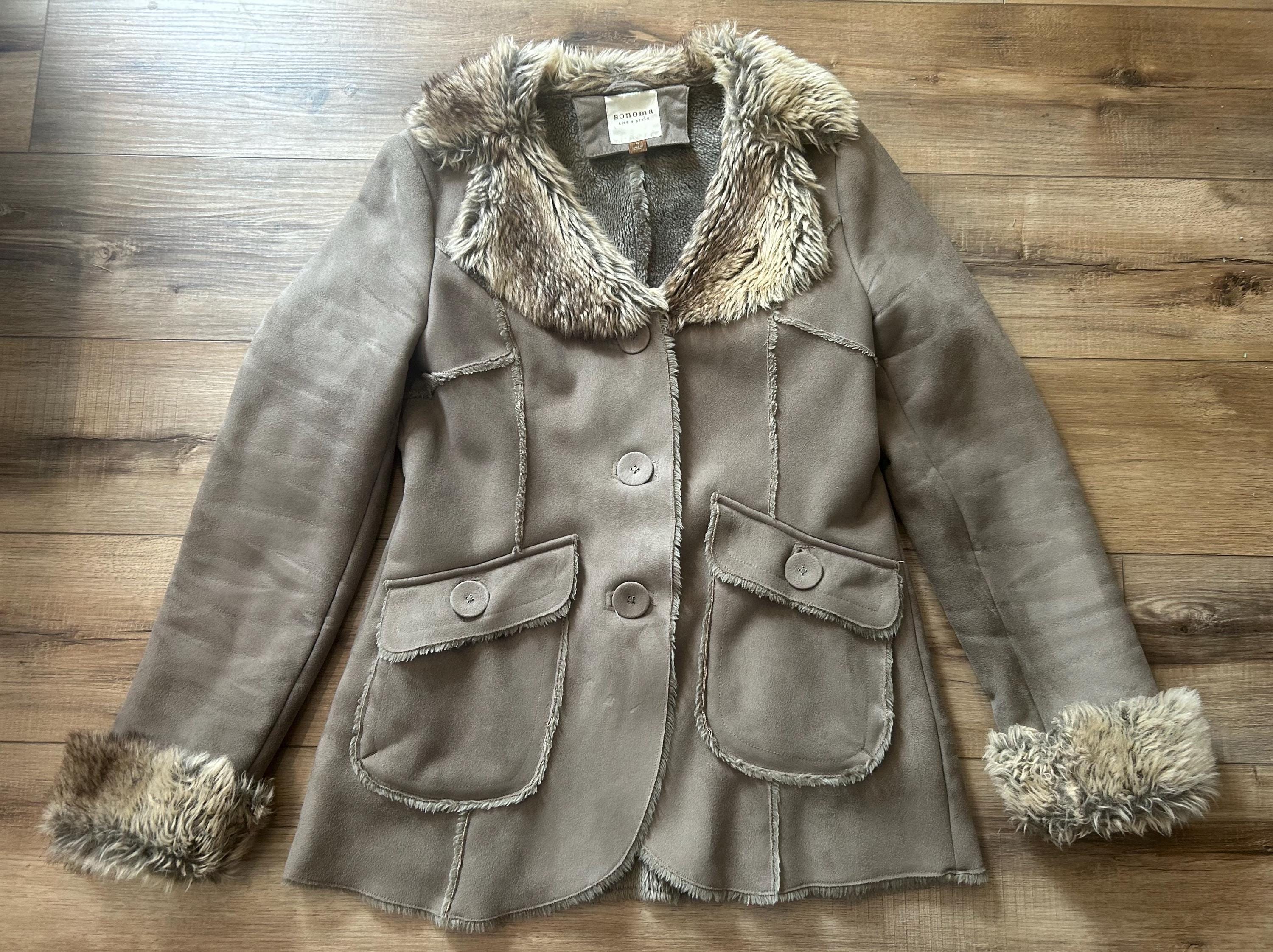 Y2k Fur Jacket - Etsy