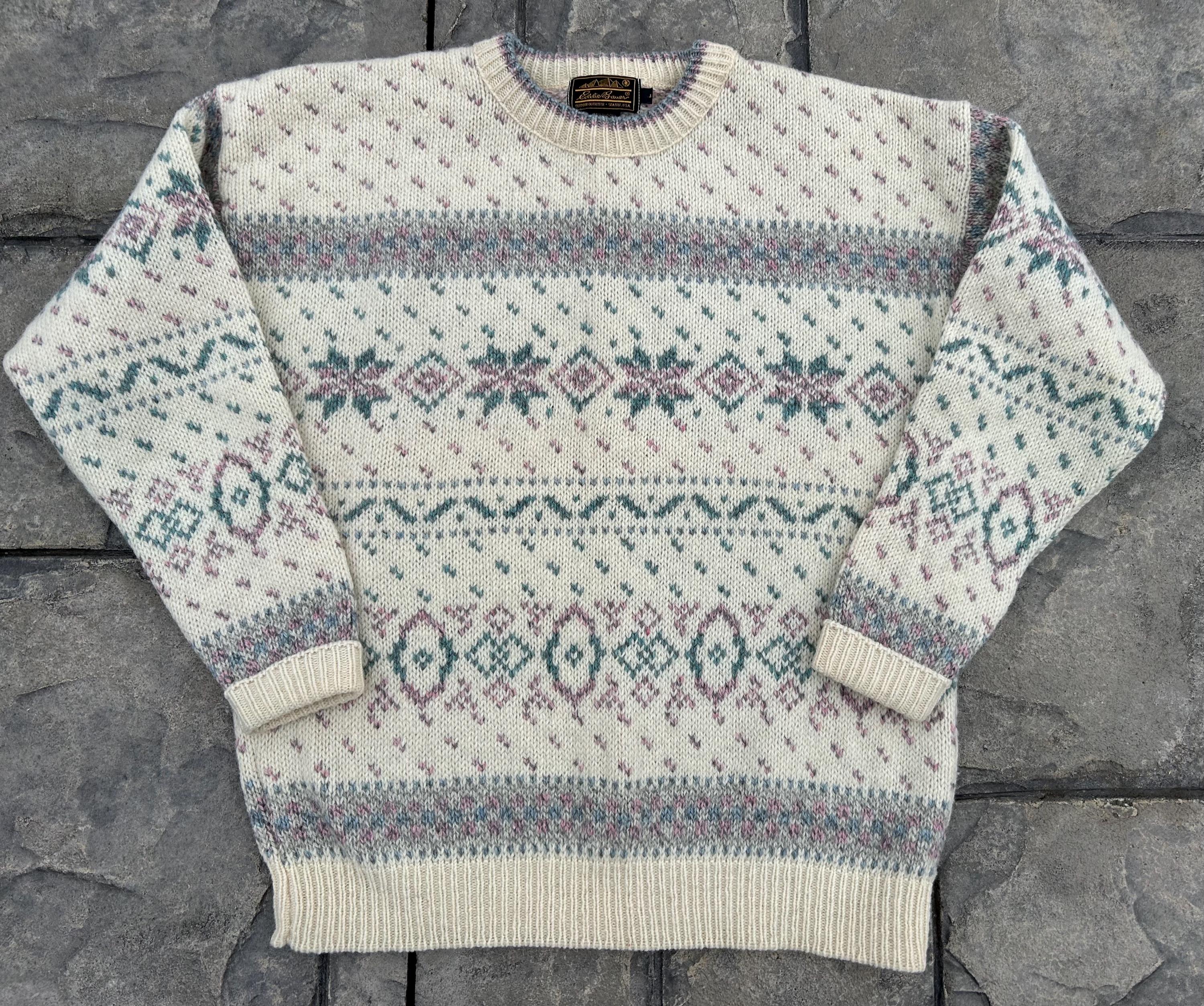 Eddie Bauer Nordic Sweater - Etsy