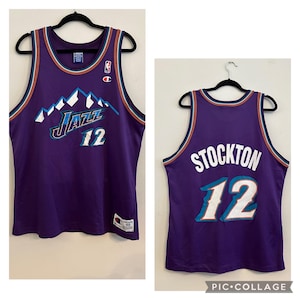 ウェア 90's champion DREAM TEAM #12 Stockton rare Vintage Usa DREAM TEAM Champion John Stockton Jersey
