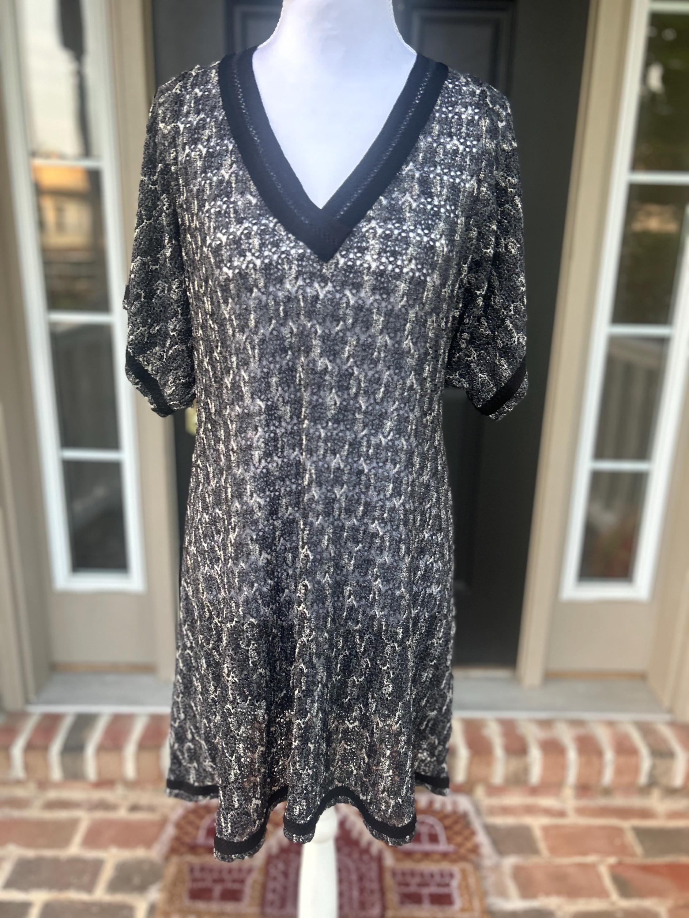 Black White Missoni Dress