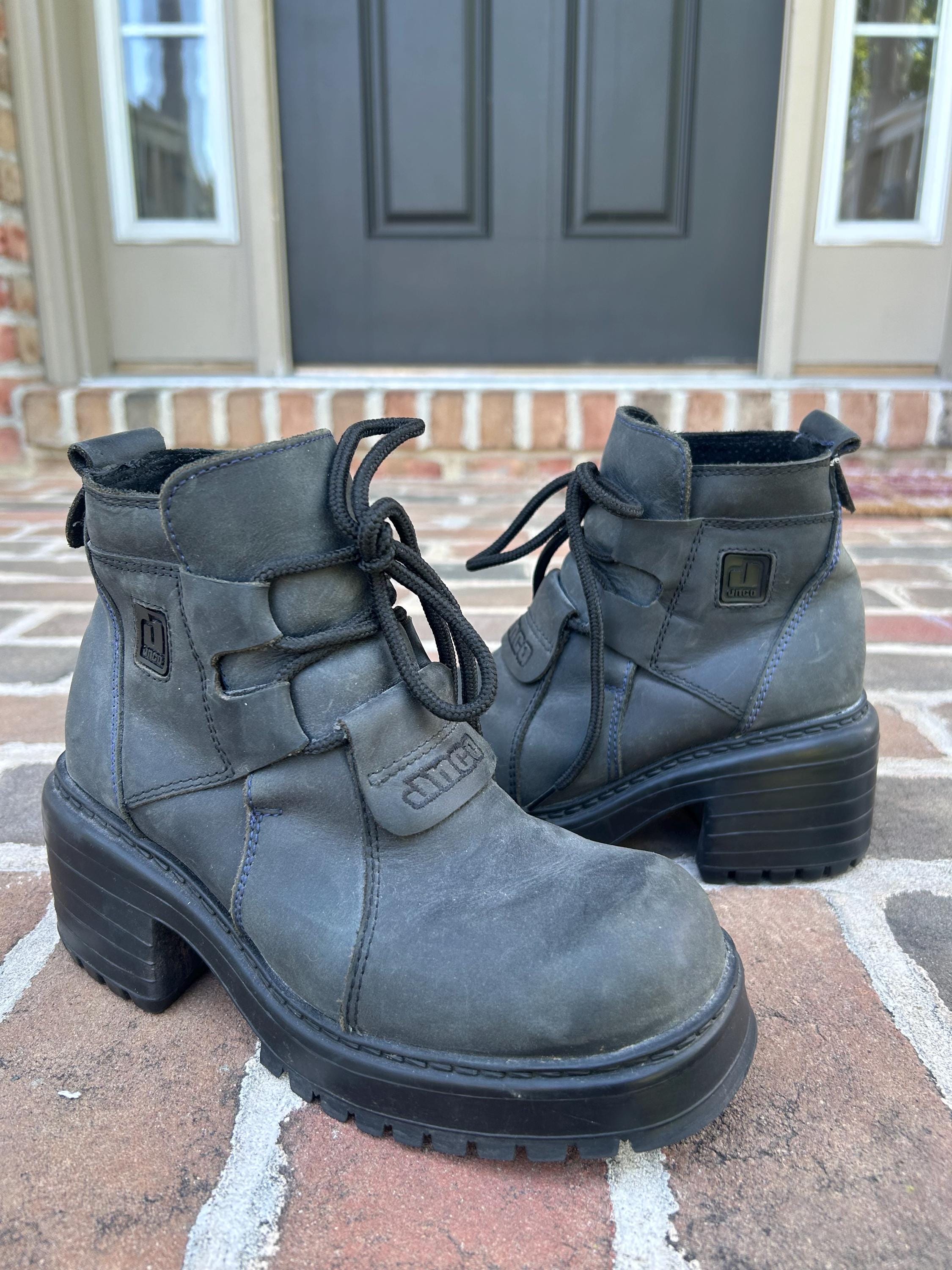 Y2k Chunky Boots - Etsy