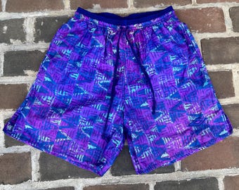 newport cigarette shorts Vintage Newport Cigarettes Shorts NOS Green Elastic Gym Shorts Made in USA  - Medium / Large
