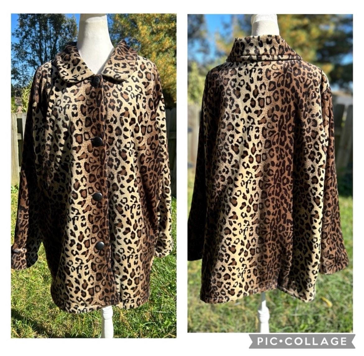 Y2k Leopard Jacket - Etsy